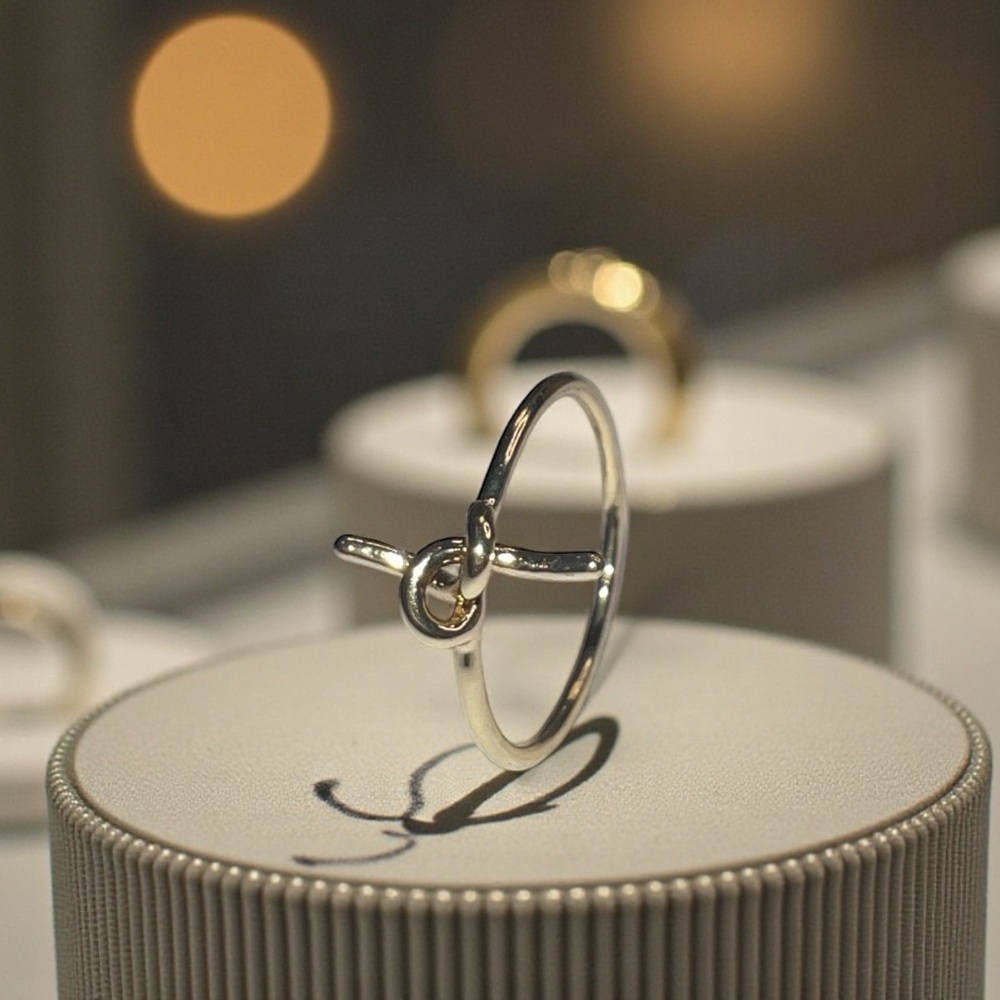 Elegant Gold Knot Ring